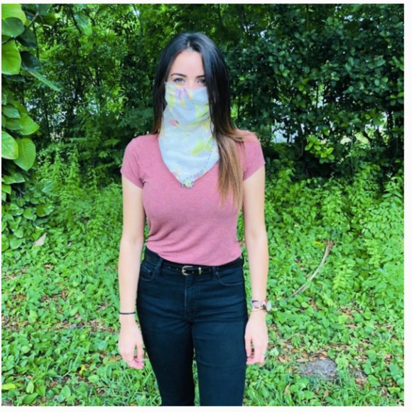 Mask & Scarf (Great colors for Spring) - Picture 3 of 3